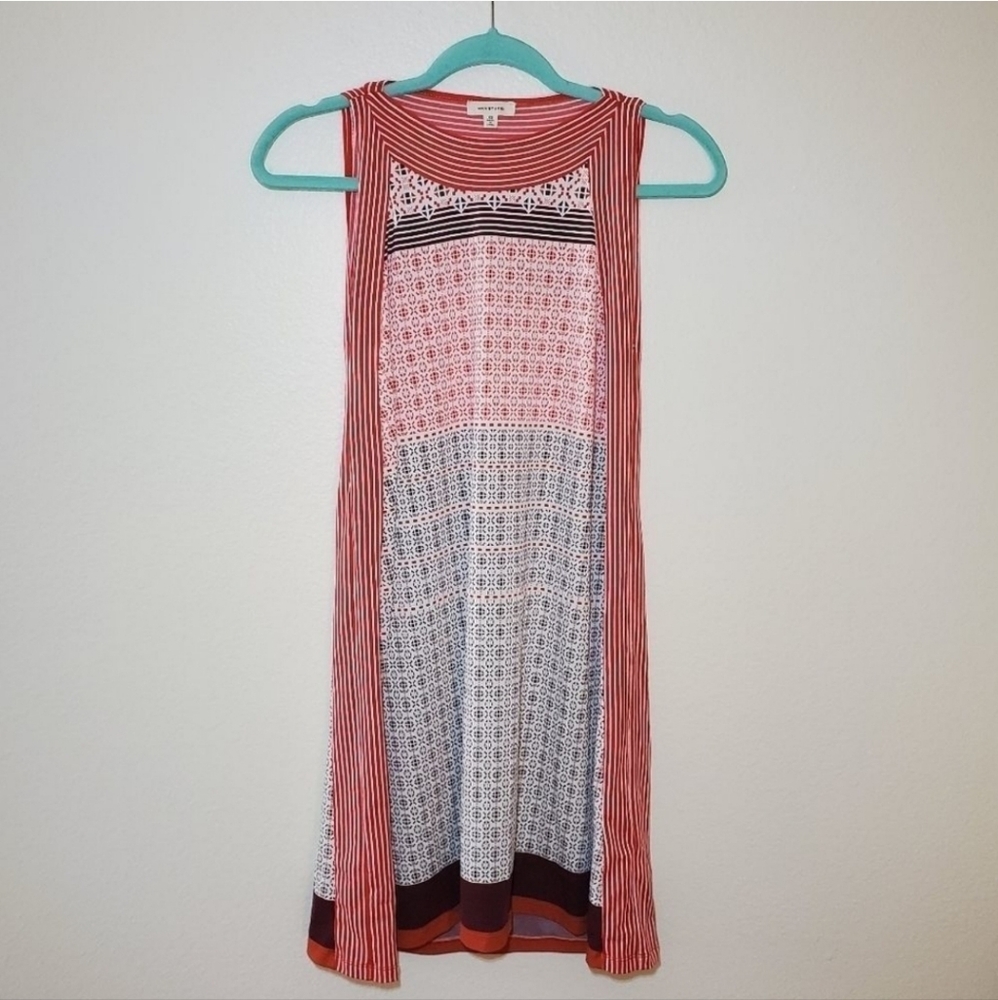 Max studio high neck boho style dress. Size xs